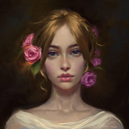 Абстрактный портрет девушки