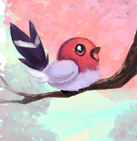 Милые птицы арт