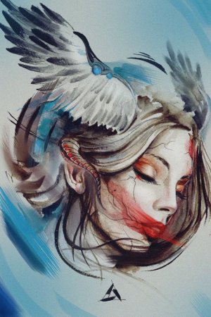 Девушка птица