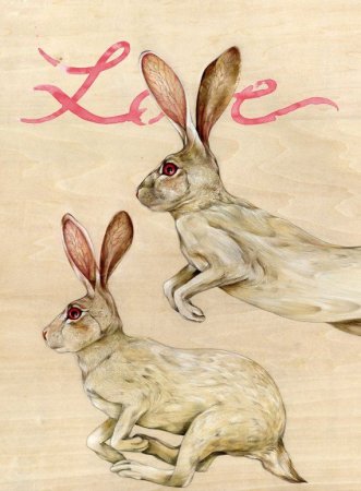 Кролик Акварельная иллюстрация