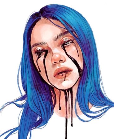 Билли Айлиш рисунок