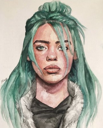 Портрет Билли Айлиш