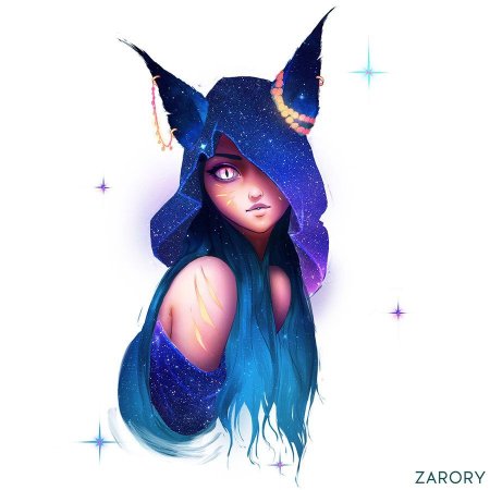 Девушка в виде кошки арт