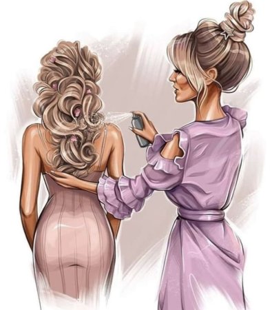 Девушка парикмахер арт