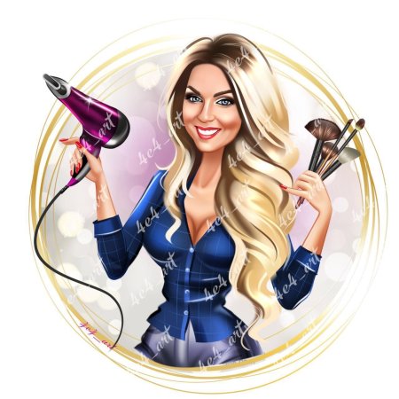 Шарж парикмахер