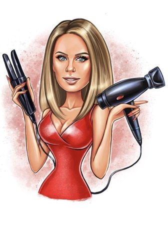 Парикмахер мультяшный