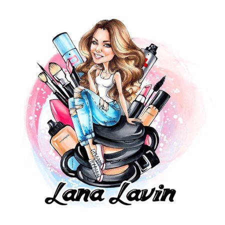 Нарисованная девушка с косметикой