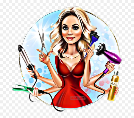 Парикмахер мультяшный