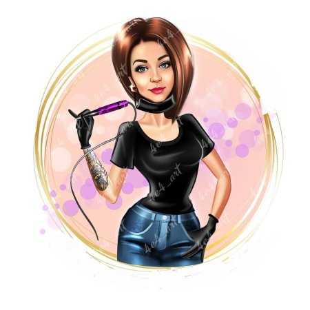 Шарж Бьюти мастера перманентного