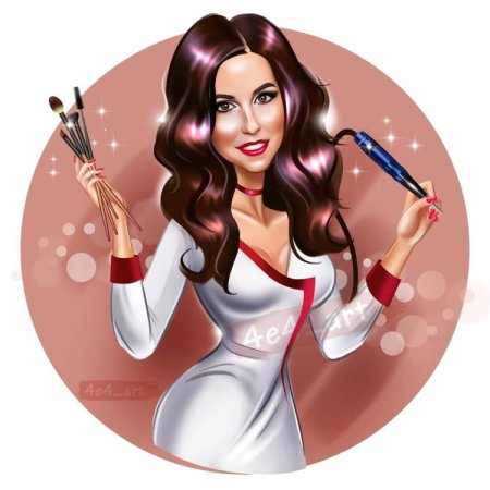 Шарж для маникюрного мастера