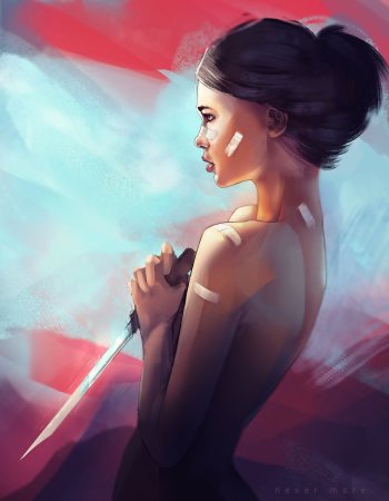 Шикарная девушка арт