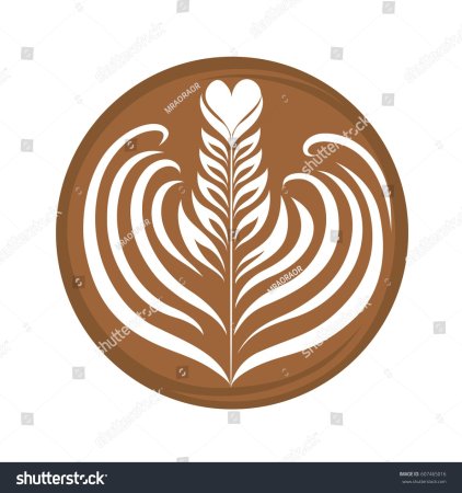 Розетта кофе vector