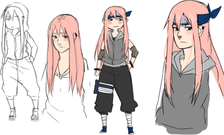 Наруто волосы референс ОС