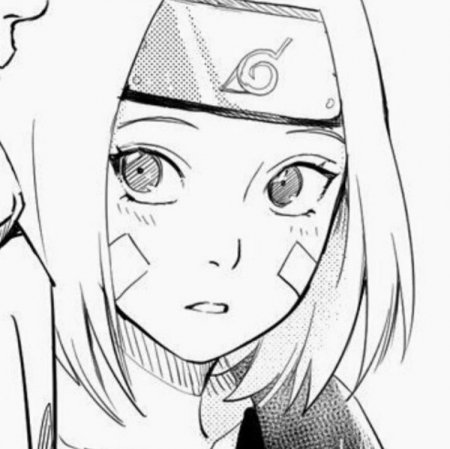 Черно белая Рин Нохара