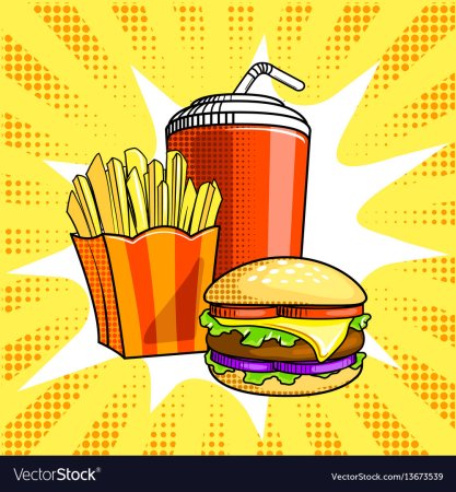 Поп арт фаст фуд