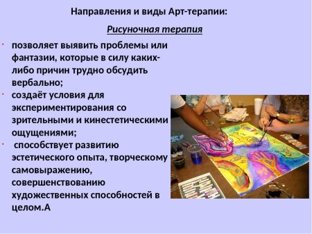 Направления арт терапии