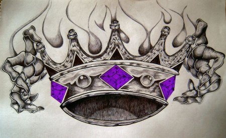 Корона цветная эскиз