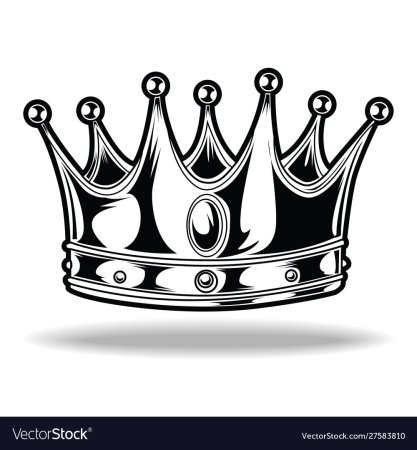 Корона King белая