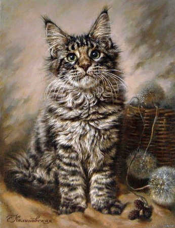 Художник Екатерина Калиновская кот