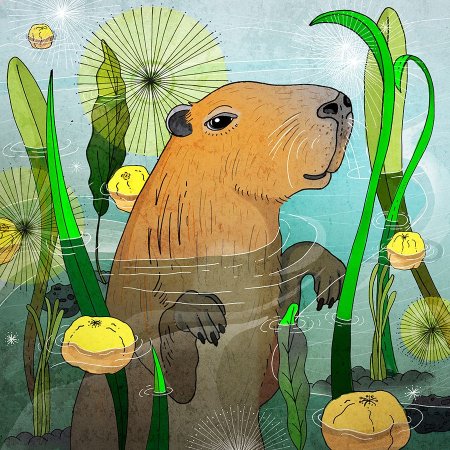 Капибара Illustrator