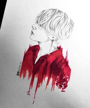 Арт BTS для срисовки