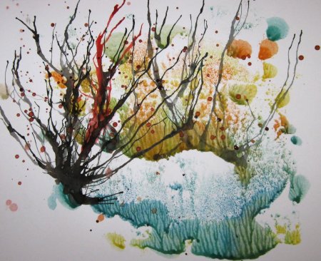 Марина Трушникова монотипия кляксография