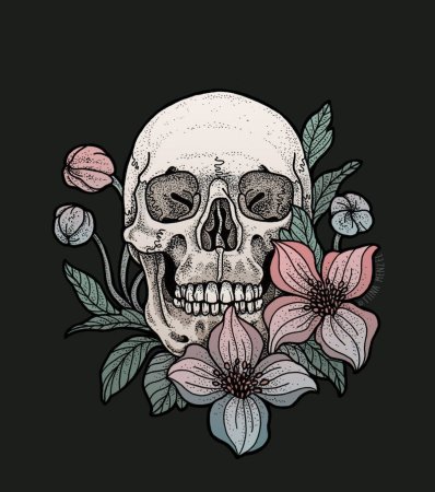 Череп стилизованный