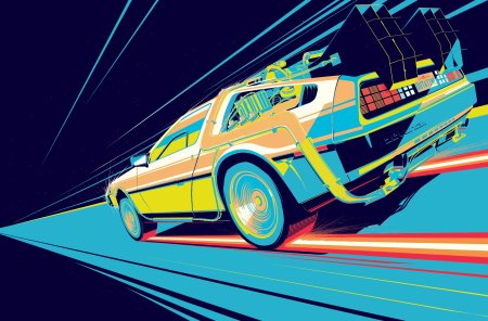 DELOREAN DMC-12 назад в будущее арт