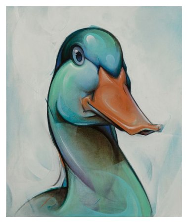 Утка портрет