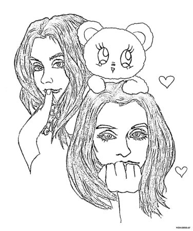 Раскраска Дора певица