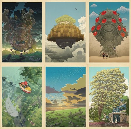 Постер студия гибли Хаяо Миядзаки