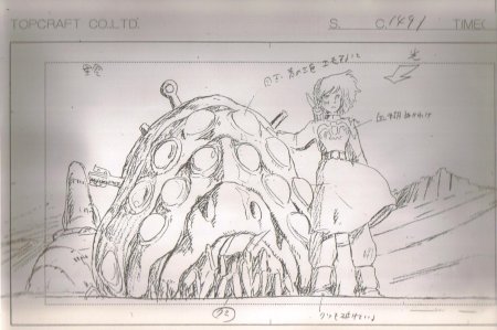 Навсикая из Долины ветров зарисовки Хаяо Миядзаки