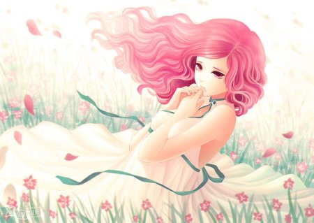 Аниме девушка нежная