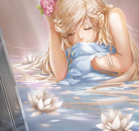 Спящая девушка арт