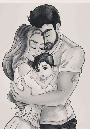 Пары в мультяшном стиле