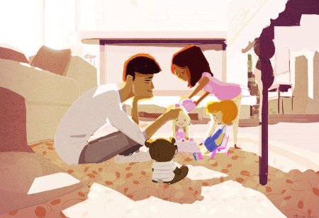 Художник Паскаль Кэмпион семья