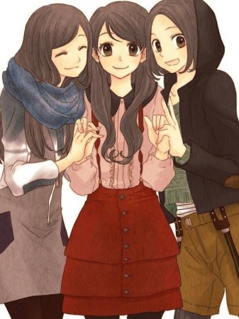 3 Подруги аниме