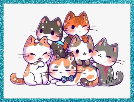 Милые мультяшные котята