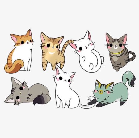 Котики мультяшные