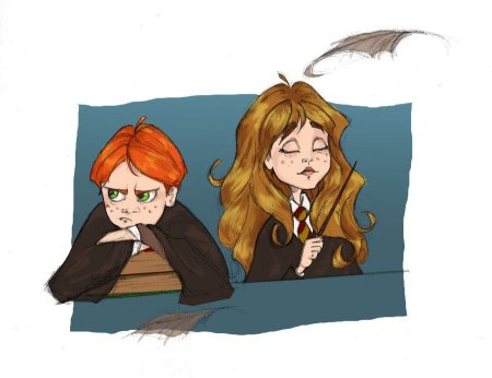 Гермиона Грейнджер Рон и Гарри арт