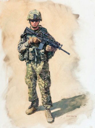 Солдат армии США арт