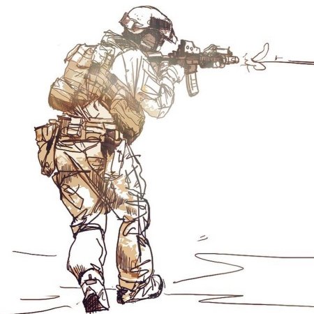 Рисунок спецназовца