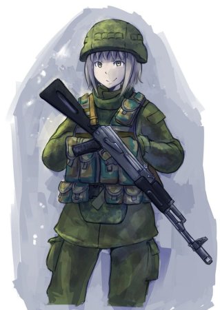 Аниме солдат