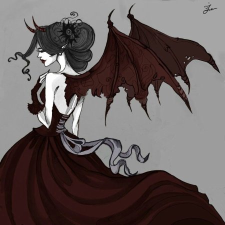 Аниме демон альбинос девушка