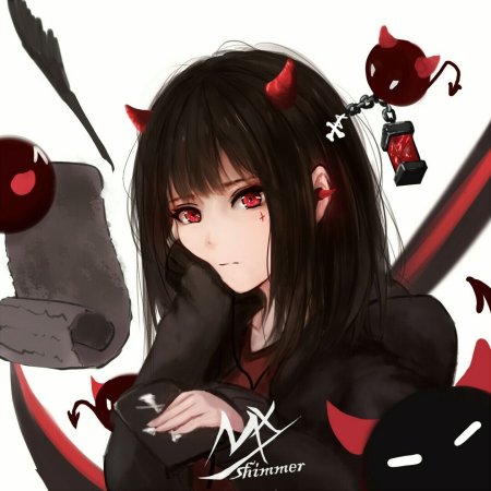 Девочка демон для срисовки