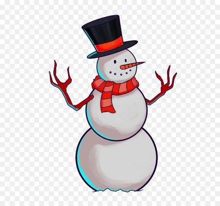 Злой Снеговик без фона