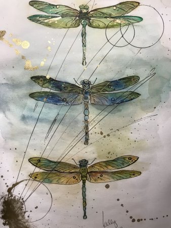 Стрекоза арт
