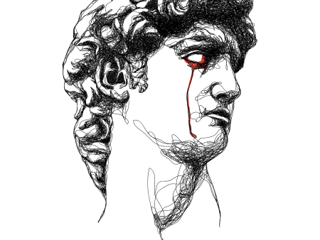 Давид Микеланджело тату эскиз