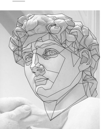 Давид Микеланджело полигональная сетка