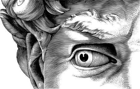 Статуя Давида Микеланджело тату